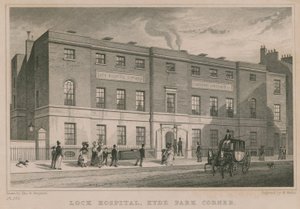 Lock Hospital, Hyde Park Corner, London von Thomas Hosmer Shepherd