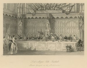 Tisch des Oberbürgermeisters, Guildhall von Thomas Hosmer Shepherd