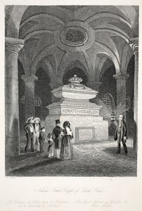Nelsons Grab in der Krypta von St. Paul, aus 
