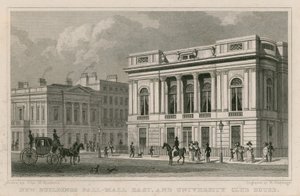 Neue Gebäude Pall Mall East und University Club House von Thomas Hosmer Shepherd