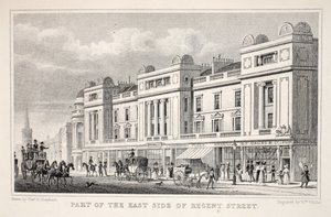 Teil der Ostseite der Regent Street, aus 