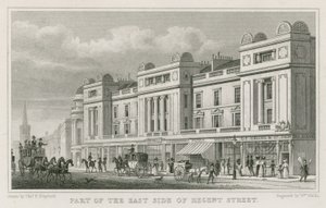 Teil der Ostseite der Regent Street, London von Thomas Hosmer Shepherd