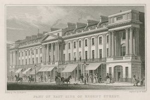 Teil der Ostseite der Regent Street, London von Thomas Hosmer Shepherd
