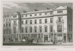 Teil der Westseite der Regent Street, London von Thomas Hosmer Shepherd