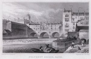 Pulteney Bridge, Bath von Thomas Hosmer Shepherd