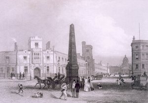 Schule für Blinde und Bethlehem Hospital, ca. 1851-55 von Thomas Hosmer Shepherd