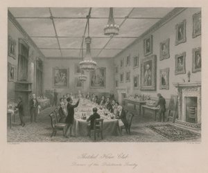 Thatched House Club, Abendessen der Dilettantengesellschaft von Thomas Hosmer Shepherd