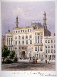 Die Alhambra, Leicester Square, Westminster, London, ca. 1858 von Thomas Hosmer Shepherd