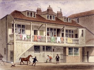 The Black Lion Inn, Whitefriars Street, London, ca. 1855