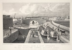 Das Doppeldock und der Osteingang zum Islington-Tunnel, Regent