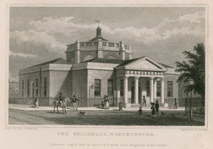 Die Guildhall, Westminster, London von Thomas Hosmer Shepherd