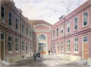 Der innere Hof von Girdlers Hall Basinghall Street, 1853 von Thomas Hosmer Shepherd
