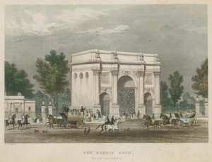 Der Marble Arch, Hyde Park Corner, London von Thomas Hosmer Shepherd