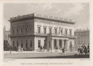 Das neue Athenaeum, Waterloo Place, London von Thomas Hosmer Shepherd