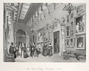 Die Gemäldegalerie im Buckingham Palace, aus 