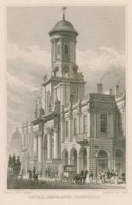 Die Royal Exchange, Cornhill, London von Thomas Hosmer Shepherd