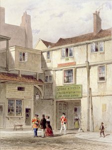 Die berühmte Kantine im Turm - genannt Die Steinküche - abgerissen 1827 von Thomas Hosmer Shepherd