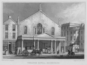 Theater Royal, Edinburgh (Gravur) von Thomas Hosmer Shepherd