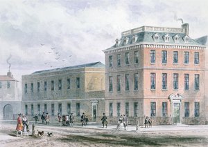 Ansicht des Soho Square und des Carlisle House