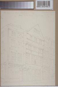 Ansicht alter Häuser in der Chancery Lane, 1853 von Thomas Hosmer Shepherd