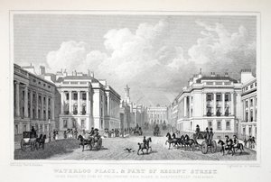 Waterloo Place und ein Teil der Regent Street, aus 