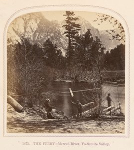 Die Fähre - Merced River, Yosemite-Tal von Thomas Houseworth