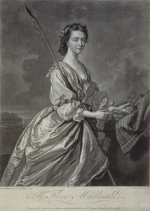 Flora MacDonald (1722-90), graviert von J. Faber, 1747 von Thomas Hudson