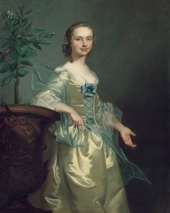Porträt einer Dame, angeblich Isabella Courtenay von Thomas Hudson