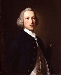 Porträt eines Marineoffiziers in Uniform von Thomas Hudson