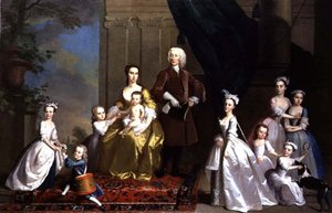 Die Familie Radcliffe, ca. 1738-42 von Thomas Hudson