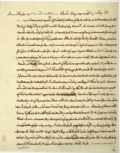 Autographenbrief als US-Minister in Frankreich, an Dr. John Page von Thomas Jefferson