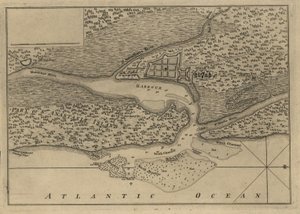 Plan der Stadt und des Hafens von St. Augustine. LOC 75693262