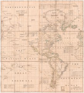 Eine Karte des Atlantik-Pazifik von Jefferys von Thomas Jefferys