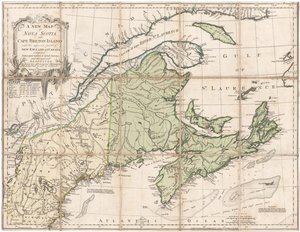 Karte von Nova Scotia von Jefferys