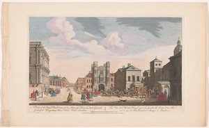 Blick auf das Banqueting House und das Horse Guards Building in London