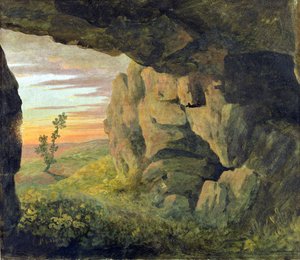 Eine Höhle in der Nähe von St. Agnese außerhalb der Porta Pia von Thomas Jones