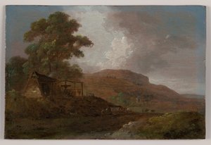 Walisische Landschaft mit Bleiminen