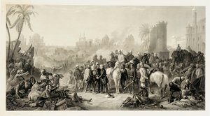Die Befreiung von Lucknow und das triumphale Treffen von Havelock, Outram und Sir Colin Campbell, 1862
