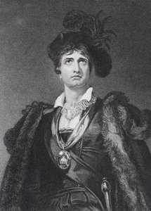 John Philip Kemble als Hamlet, graviert von G. Adcock