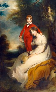 Mrs. Charles Thellusson mit ihrem Sohn Charles von Thomas Lawrence