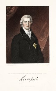 Der Rechte Ehrenwerte Robert Banks Jenkinson, Earl of Liverpool, K.G. und C., veröffentlicht 1830 von Thomas Lawrence