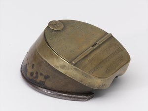 Tintenfass aus einem Pferdehuf, gehörte Kapitän William Tyrwhitt Drake, Royal Horse Guards, ca. 1829 von Thomas Lee