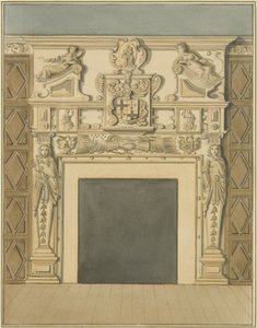 Kamin in der Redcliffe Street 28 von Thomas Leeson the Elder Rowbotham