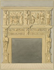 Kamin von 1632, in der 128 Redcliffe Street