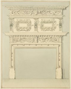 Kamin in Unterem Raum, 9 Small Street von Thomas Leeson the Elder Rowbotham