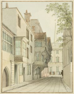 Blick die Small Street hinauf zur Börse von Thomas Leeson the Elder Rowbotham