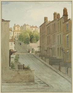 Montague Street und Häuser auf Kingsdown von Thomas Leeson the Elder Rowbotham