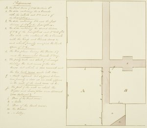 Plan der Baldwin Street 46 von Thomas Leeson the Elder Rowbotham