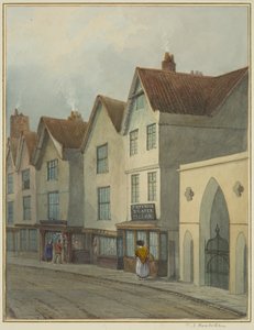 Temple Street mit Blick auf das Tor zur Temple Church von Thomas Leeson the Elder Rowbotham