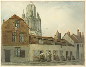 Die Südseite der Pile Street von Thomas Leeson the Elder Rowbotham
